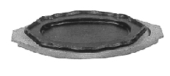 Tableware / Galley Utensils  170481  STEAK PLATTER CAST STEEL 300 x 215 MM