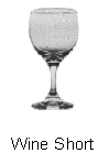 Tableware / Galley Utensils  170652  WINE GLASS SHORT HIGH-QUALITY 185 CC