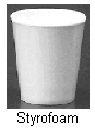 Tableware / Galley Utensils  170684  STYROFOAM CUP, 80 x 92 MM