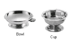 Tableware / Galley Utensils  170707  ICE-CREAM CUP ST.STEEL 100 MM x 56 MM