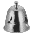 Tableware / Galley Utensils  170946  TABLE BELL CHROME PLATED BRASS