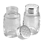 Tableware / Galley Utensils  171004  PEPPER SHAKER GLASS WITH ST. STEEL TOP