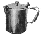 Tableware / Galley Utensils  171132  COFFEE POT ST. STEEL 460 CC, DxH= 76 x 126 MM
