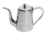 Tableware / Galley Utensils  171135  COFFEE POT ST. STEEL 400 CC, DxH= 75 x 130 MM