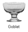 Tableware / Galley Utensils  170702  ICE-CREAM DISH GLASS GOBLET 100 MM