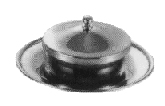 Tableware / Galley Utensils  171066  BUTTER DISH ST.STEEL 95 MM DIAM