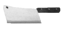 Tableware / Galley Utensils  172316  CLEAVER CARBON STEEL BLADE 180MM