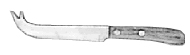 Tableware / Galley Utensils  172356  CHEESE KNIFE ST. STEEL W/TWO PRONG BLADE L= 105 MM