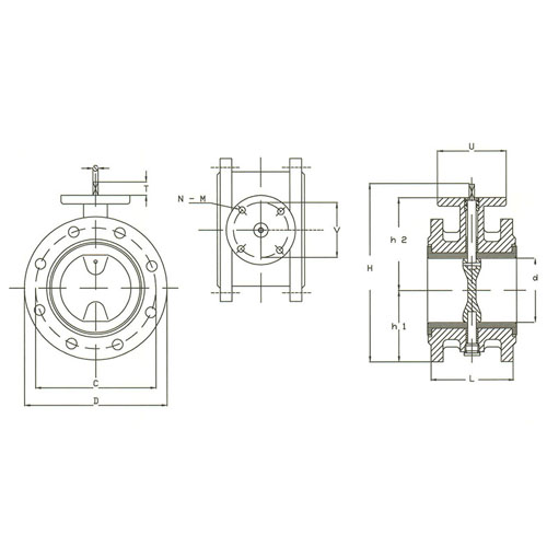 Butterfly Vanalar    Double Flanged Valves 